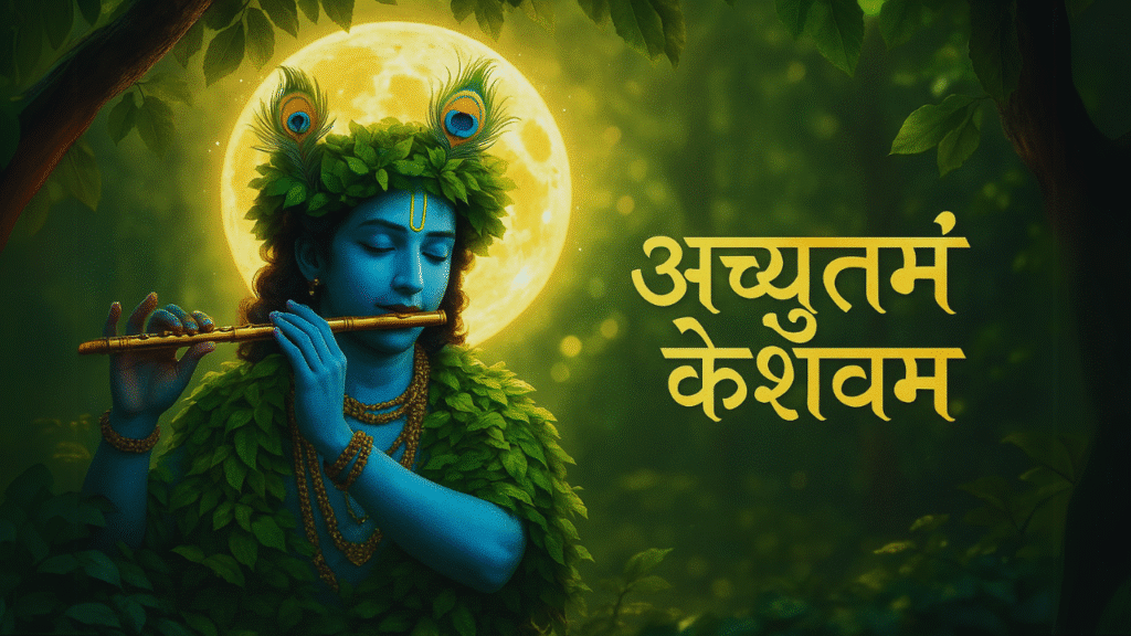 achyutam keshavam ram narayanam bhajan